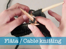 Fläta / Cable knitting